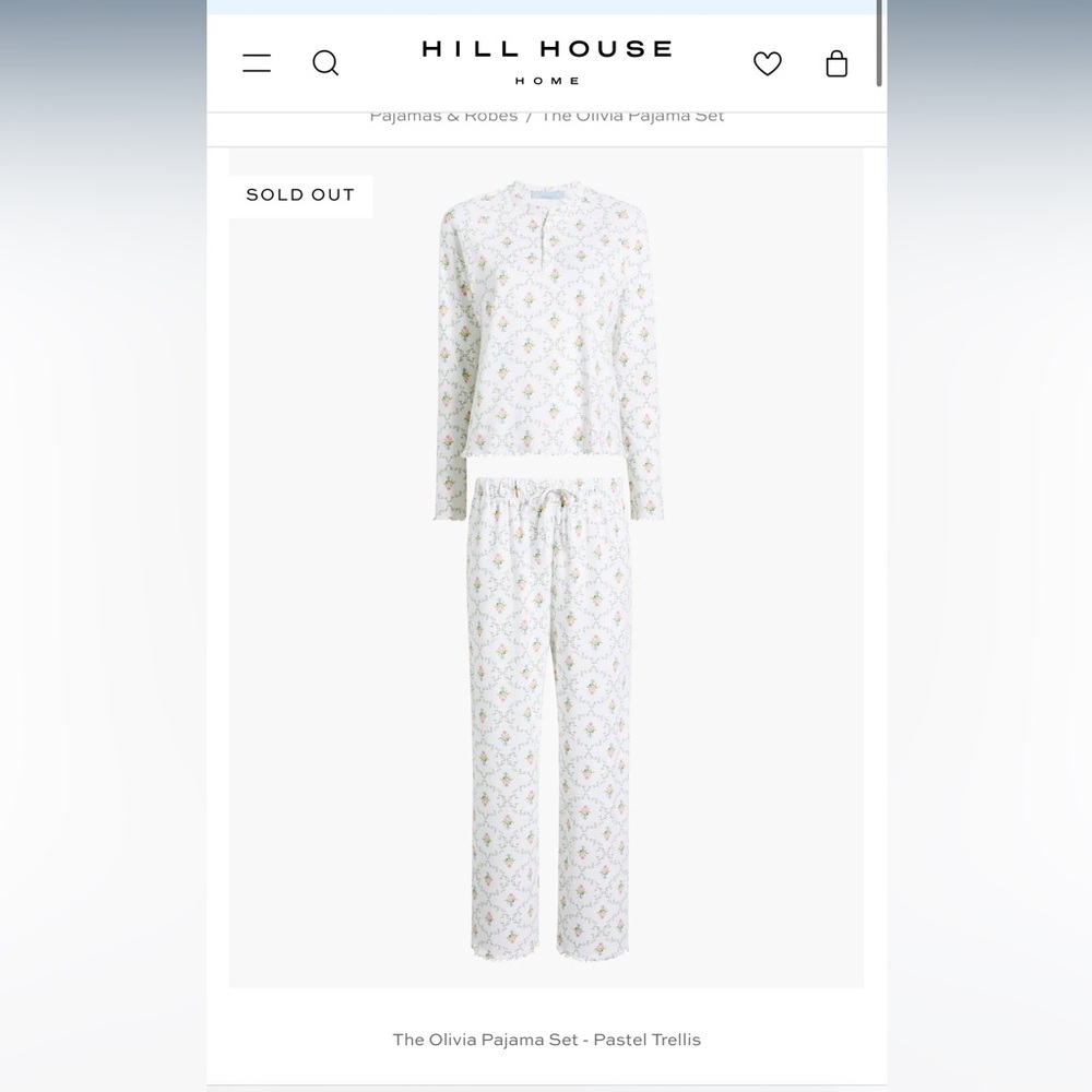 Hill House Trellis Floral Pajama Set